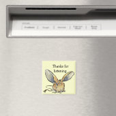 Cartoon Jerboa Dank u Gift Magnet (Insitu (Vaatwasser))