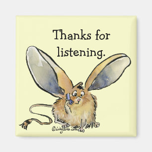Cartoon Jerboa Dank u Gift Magnet