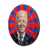 Cartoon Joe Biden Face Dartboard Dartbord (Voorkant Rechts)
