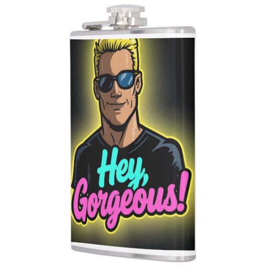 Cartoon Johnny Bravo–Style Character Heupfles (Links)