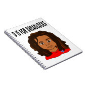 cartoon jongen dreadlocks schoolnotebook notitieboek (Rechterzijde)