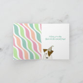 cartoon JRT-meisje met een leuk feest Kaart (Binnen)