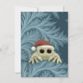 Cartoon Jumping Spider Christmas Cards Feestdagenkaart (Voorkant)