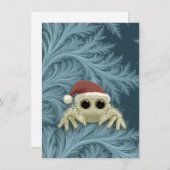 Cartoon Jumping Spider Christmas Cards Feestdagenkaart (Voorkant / Achterkant)