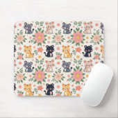 Cartoon Jungle Cats Muismat (Met muis)