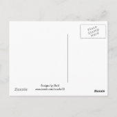 Cartoon Justin Bever Briefkaart (Achterkant)