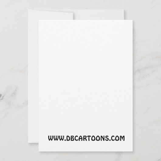 Cartoon Kaart (Achterkant)