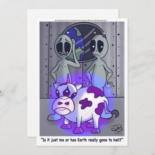 Cartoon Kaart (Voorkant / Achterkant)