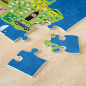 Cartoon Kaart van de Britse puzzel Legpuzzel (Zijkant)