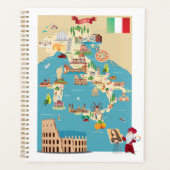 Cartoon Kaart van Italië Planner (Voorkant)