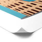 Cartoon Kaart van Italië Poster (Hoek)