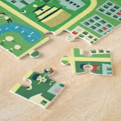 Cartoon Kaart van Peking Puzzle Legpuzzel (Zijkant)