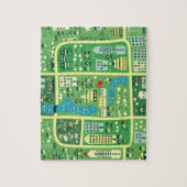 Cartoon Kaart van Peking Puzzle Legpuzzel (Verticaal)