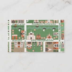 cartoon kaart visitekaartje