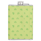 Cartoon kabouter in een gouden pot met een pint heupfles (Achterkant)