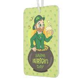 Cartoon kabouter in een gouden pot met een pint luchtverfrisser (Links)