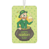 Cartoon kabouter in een gouden pot met een pint luchtverfrisser (Achterkant)