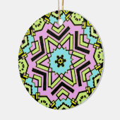 Cartoon Kaleidoscoop 01 Keramisch Ornament (Links)