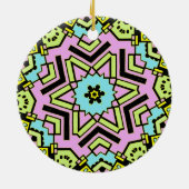 Cartoon Kaleidoscoop 01 Keramisch Ornament (Achterkant)