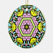 Cartoon Kaleidoscoop 01 Keramisch Ornament (Links)