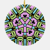 Cartoon Kaleidoscoop 02 Keramisch Ornament (Achterkant)