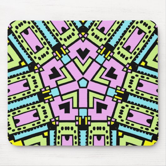 Cartoon Kaleidoscoop 02 Muismat (Voorkant)