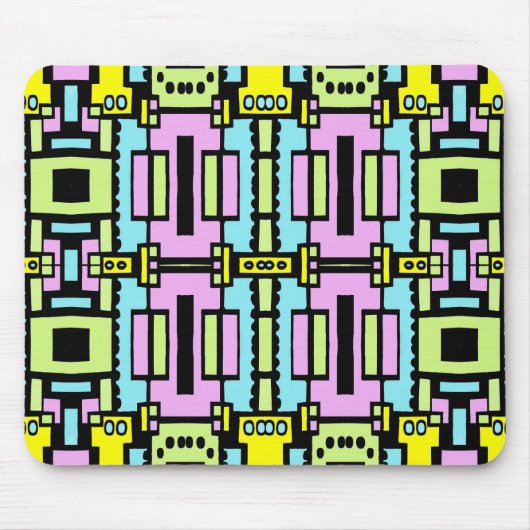Cartoon Kaleidoscoop 03 Muismat (Voorkant)