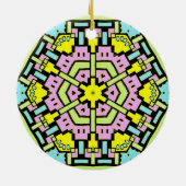 Cartoon Kaleidoscoop 05 Keramisch Ornament (Achterkant)