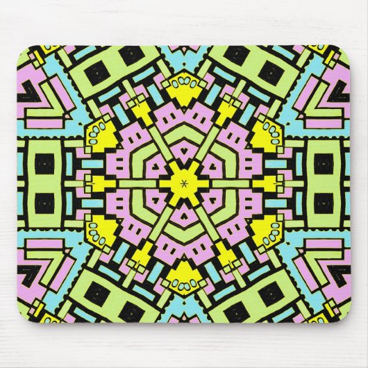 Cartoon Kaleidoscoop 05 Muismat (Voorkant)