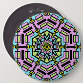 Cartoon Kaleidoscoop - kolossaal Ronde Button 6,0 Cm (Voorkant /achterkant)