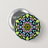 Cartoon Kaleidoscope Ronde Button 5,7 Cm (Voorkant /achterkant)