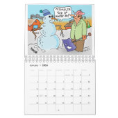 Cartoon kalender voor alle seizoenen (Jan 2026)