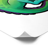 Cartoon kameleon illustratie poster (Hoek)