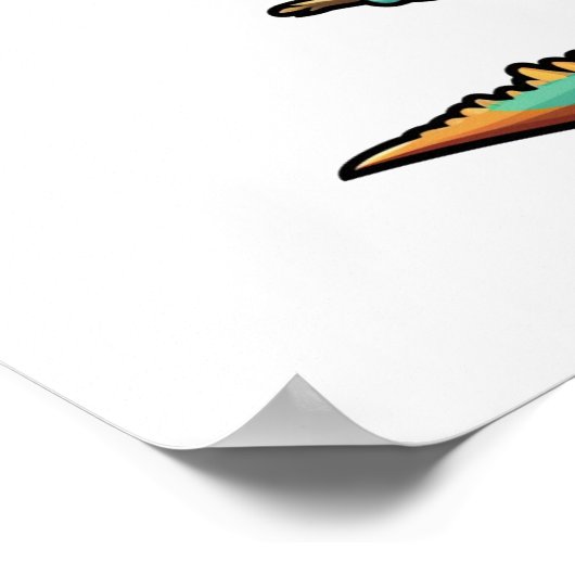 Cartoon kameleon illustratie poster (Hoek)