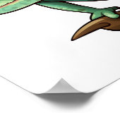 Cartoon kameleon illustratie poster (Hoek)