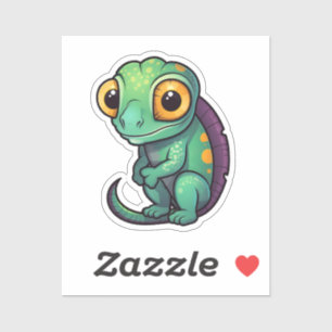 Cartoon kameleon sticker