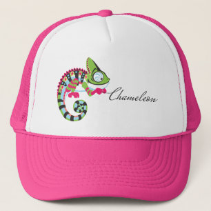 cartoon kameleon trucker pet