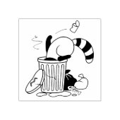 Cartoon kan terugvallen rubberstempel (Afrduk)