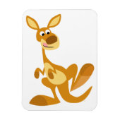 Cartoon Kangaroo Flexible Magnet voor het dumpen v Magneet (Verticaal)