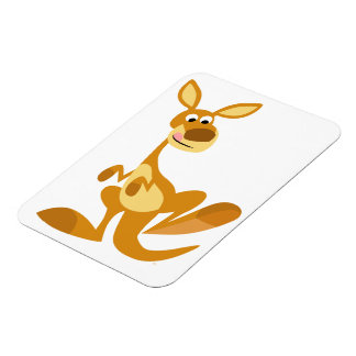 Cartoon Kangaroo Flexible Magnet voor het dumpen v Magneet