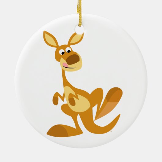 Cartoon Kangaroo Ornament (Achterkant)