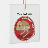 Cartoon Kangaroo Rat Keramisch Ornament (Rechts)