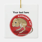 Cartoon Kangaroo Rat Keramisch Ornament (Achterkant)