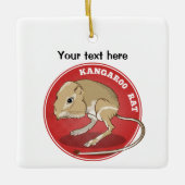 Cartoon Kangaroo Rat Keramisch Ornament (Voorkant)