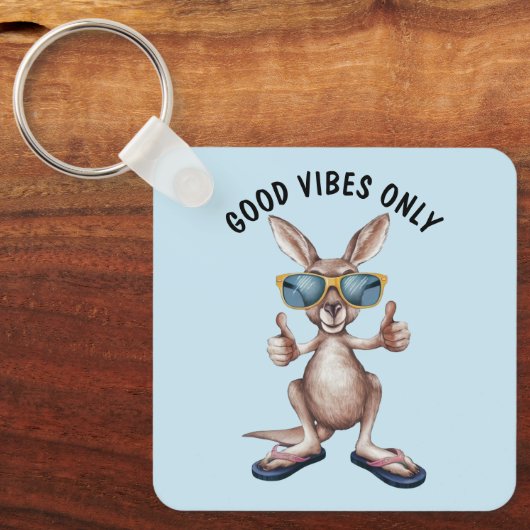 Cartoon Kangaroo Sleutelhanger (Voorkant)