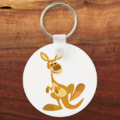 Cartoon Kangaroo Sleutelhanger (Voorkant)