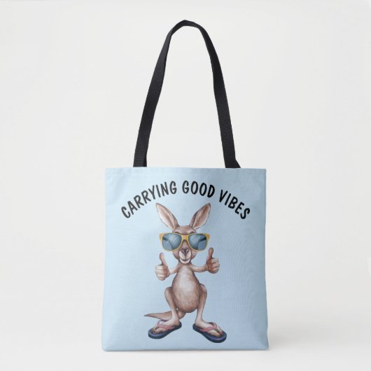 Cartoon Kangaroo Tote Bag (Voorkant)