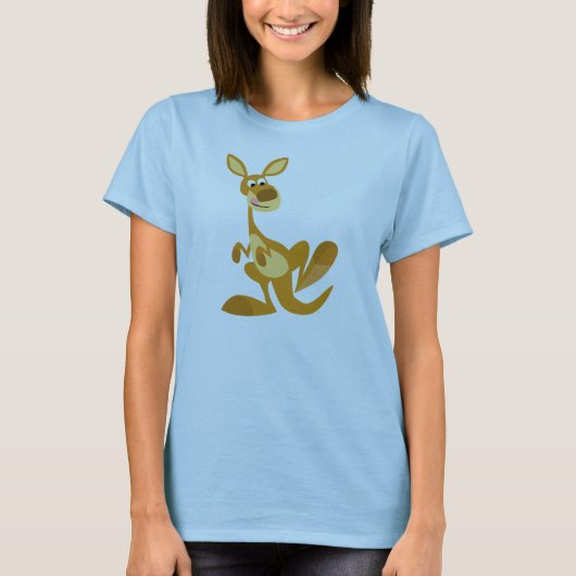 Cartoon Kangaroo Women T-Shirt (Voorkant)