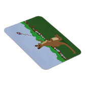 Cartoon Kangaroos vliegend een vlieger Magneet (Rechterzijde)