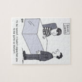 Cartoon Kantoor bankmanager Legpuzzel (Horizontaal)